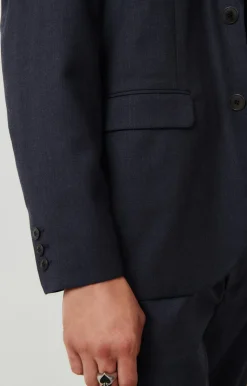 Herren American Vintage |Herrenblazer Tabinsville Navy Meliert
