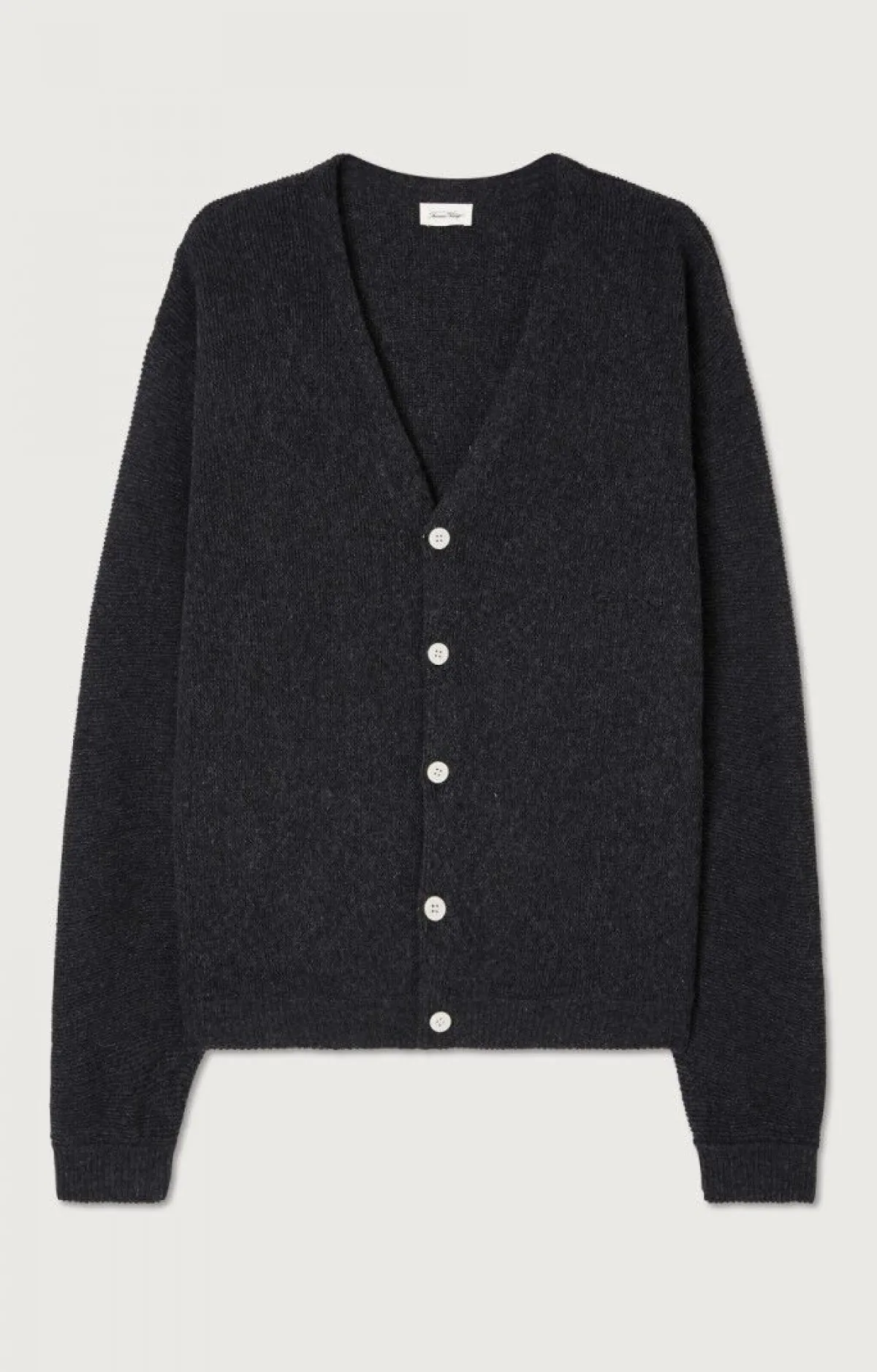 Herren American Vintage |Herrencardigan Voxybay Anthrazit Meliert