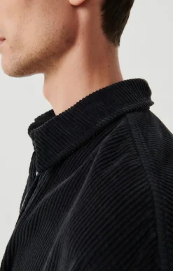 Herren American Vintage |Herrenhemd Padow Kohlenstoff