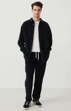 Herren American Vintage |Herrenhemd Padow Kohlenstoff