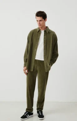 Herren American Vintage |Herrenhemd Padow Khaki Vintage