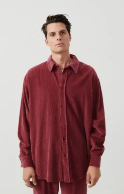 Herren American Vintage |Herrenhemd Padow Canneberge Vintage