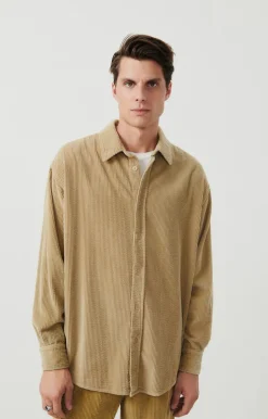 Herren American Vintage |Herrenhemd Padow Hafer Vintage