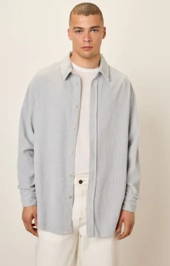 Herren American Vintage |Herrenhemd Padow Silber Vintage