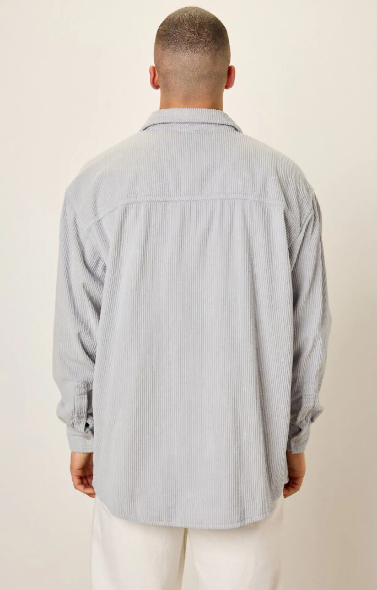 Herren American Vintage |Herrenhemd Padow Silber Vintage