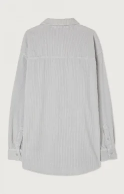 Herren American Vintage |Herrenhemd Padow Silber Vintage