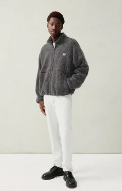 Herren American Vintage |Herrenjacke Hoktown Anthrazit Meliert