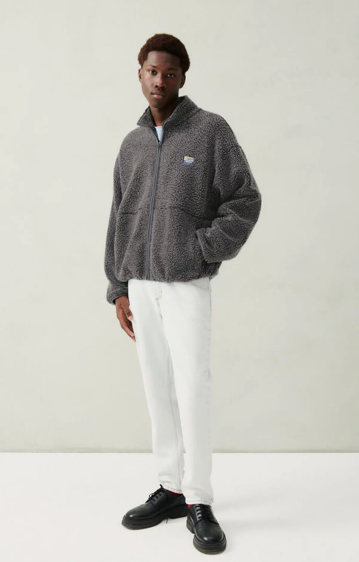 Herren American Vintage |Herrenjacke Hoktown Anthrazit Meliert