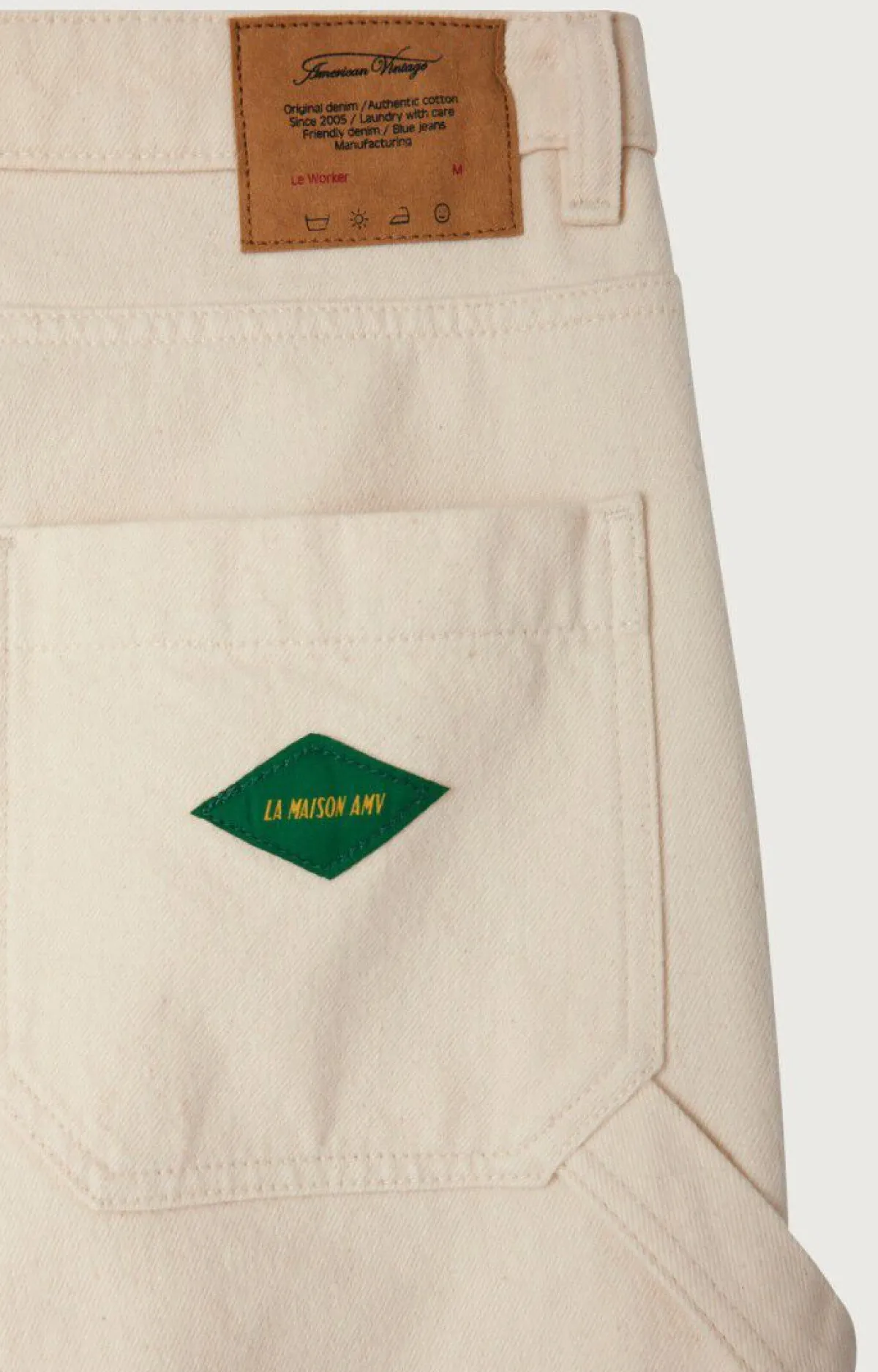 Herren American Vintage |Herrenjeans Spywood Ecru