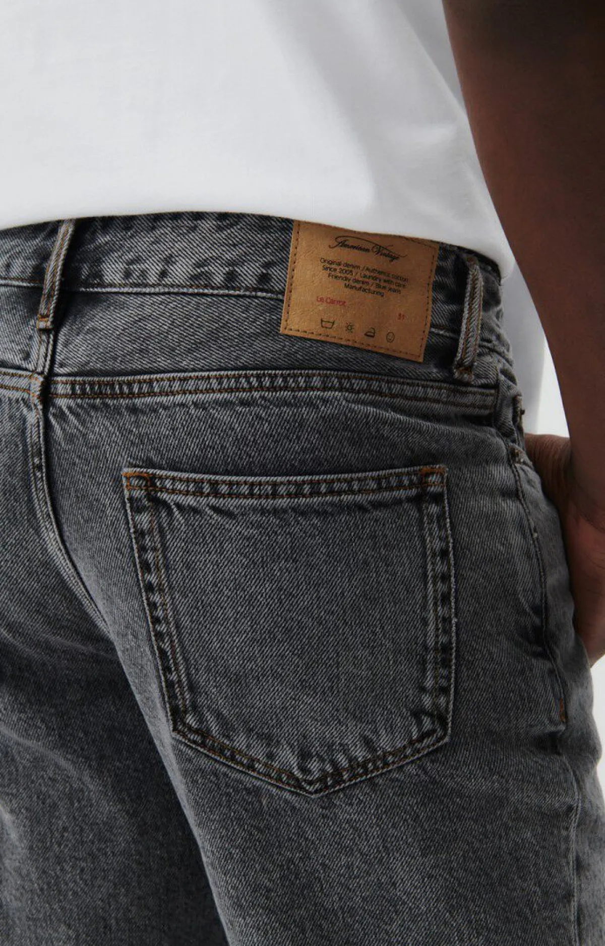 Herren American Vintage |Herrenjeans Yopday Salt And Pepper