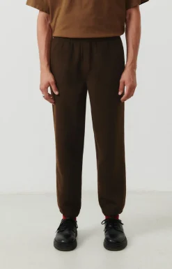 Herren American Vintage |Herrenjogginhose Dadoulove Kastanienbaum Meliert