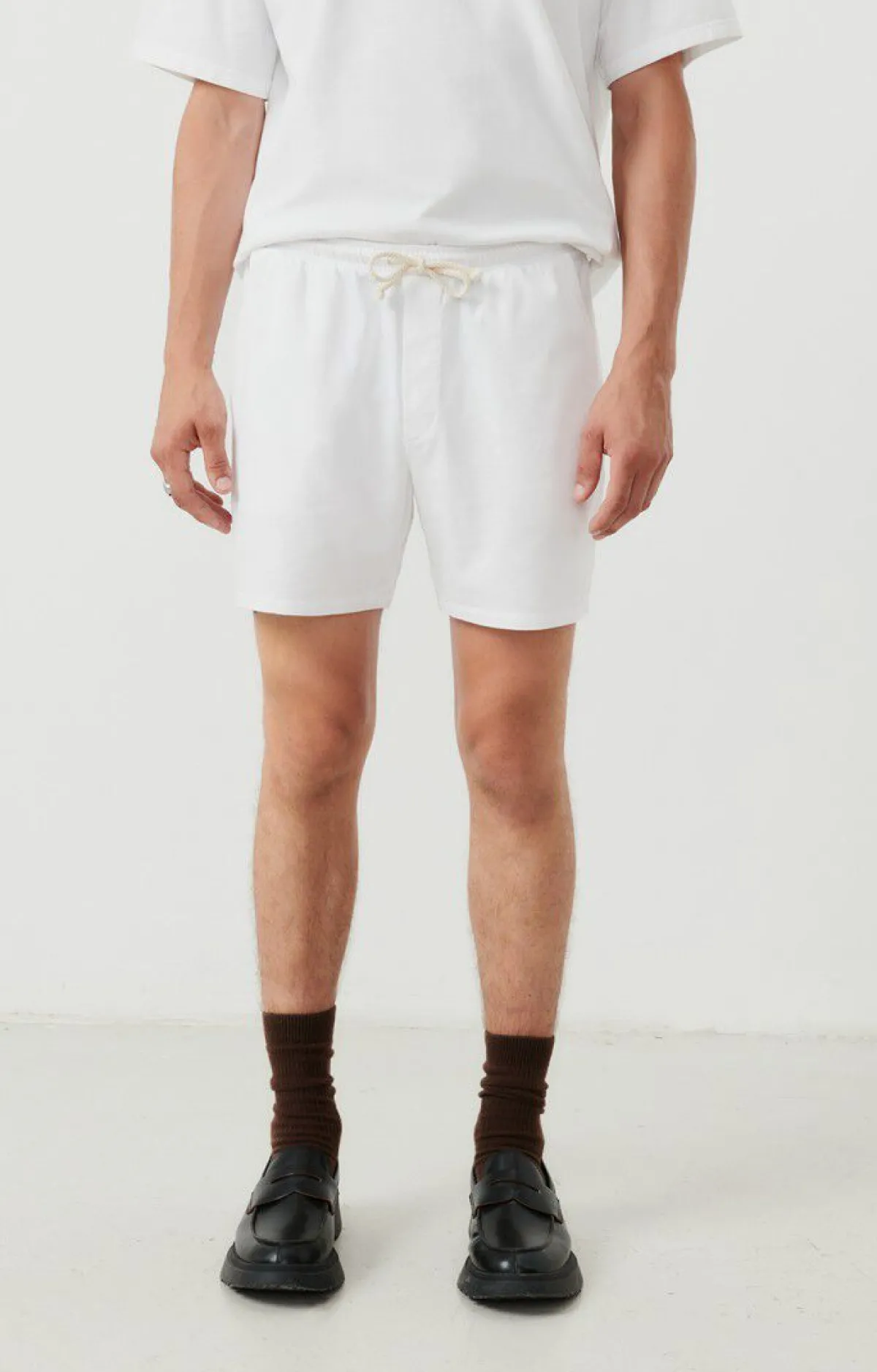 Herren American Vintage |Herren-Kurze Hose Fizvalley Weiss