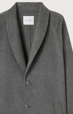 Herren American Vintage |Herrenmantel Dadoulove Anthrazit Meliert