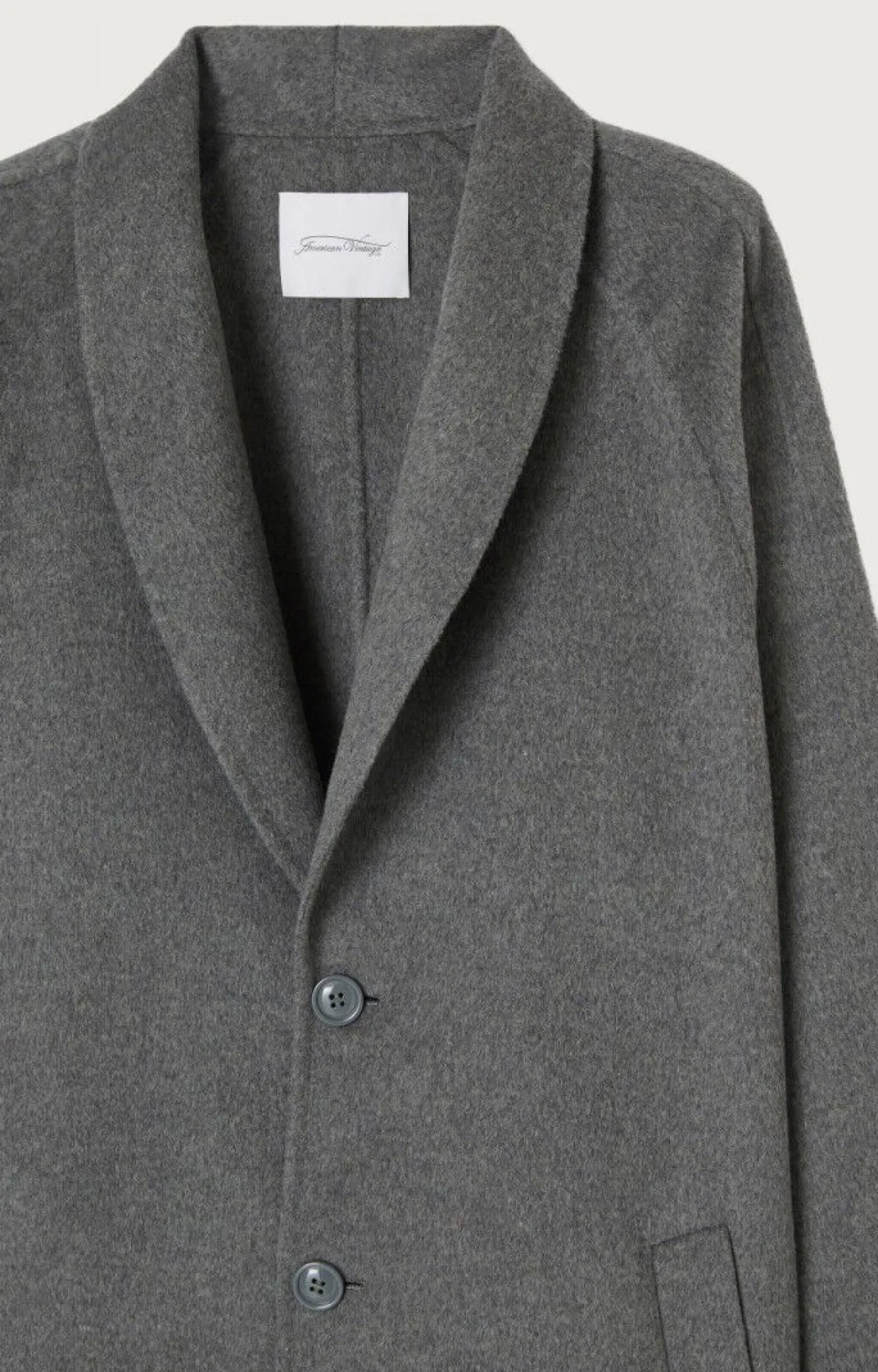 Herren American Vintage |Herrenmantel Dadoulove Anthrazit Meliert