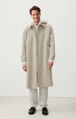 Herren American Vintage |Herrenmantel Karabay Beige Meliert