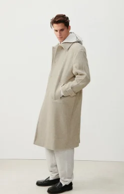 Herren American Vintage |Herrenmantel Karabay Beige Meliert