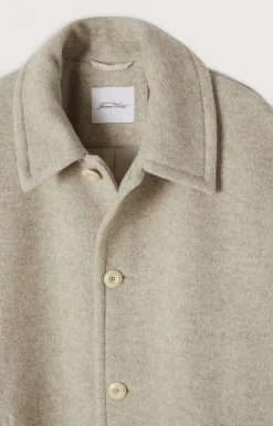 Herren American Vintage |Herrenmantel Karabay Beige Meliert