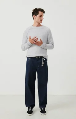 Herren American Vintage |Herrenpullover Damsville Grau Meliert