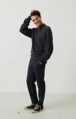 Herren American Vintage |Herrenpullover Damsville Platzregen Meliert