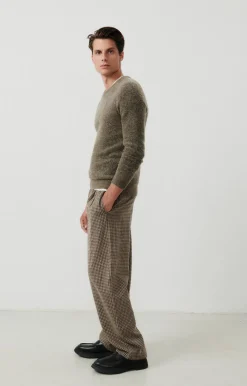 Herren American Vintage |Herrenpullover Dazington Khakigrau Multimeliert