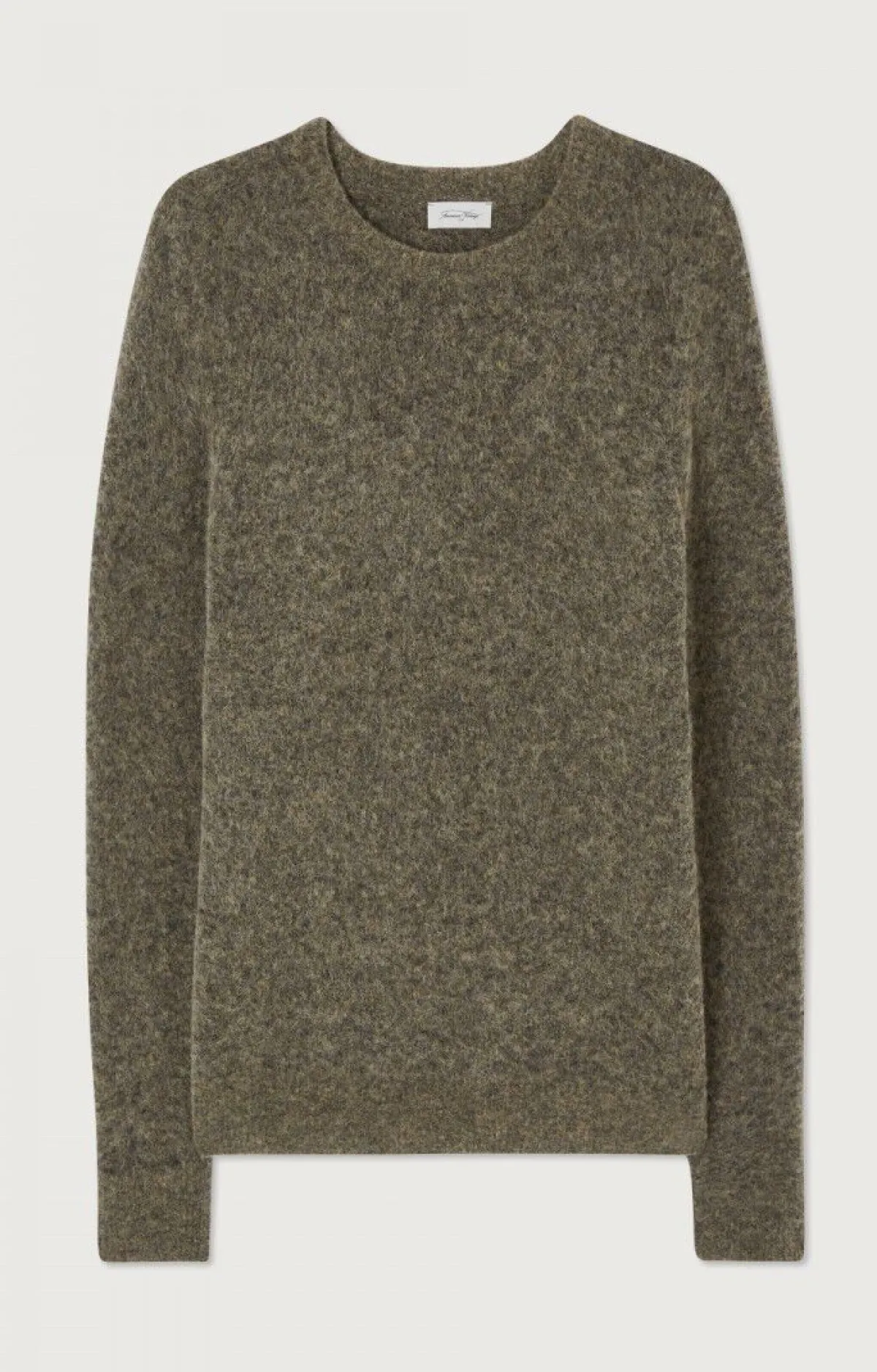 Herren American Vintage |Herrenpullover Dazington Khakigrau Multimeliert