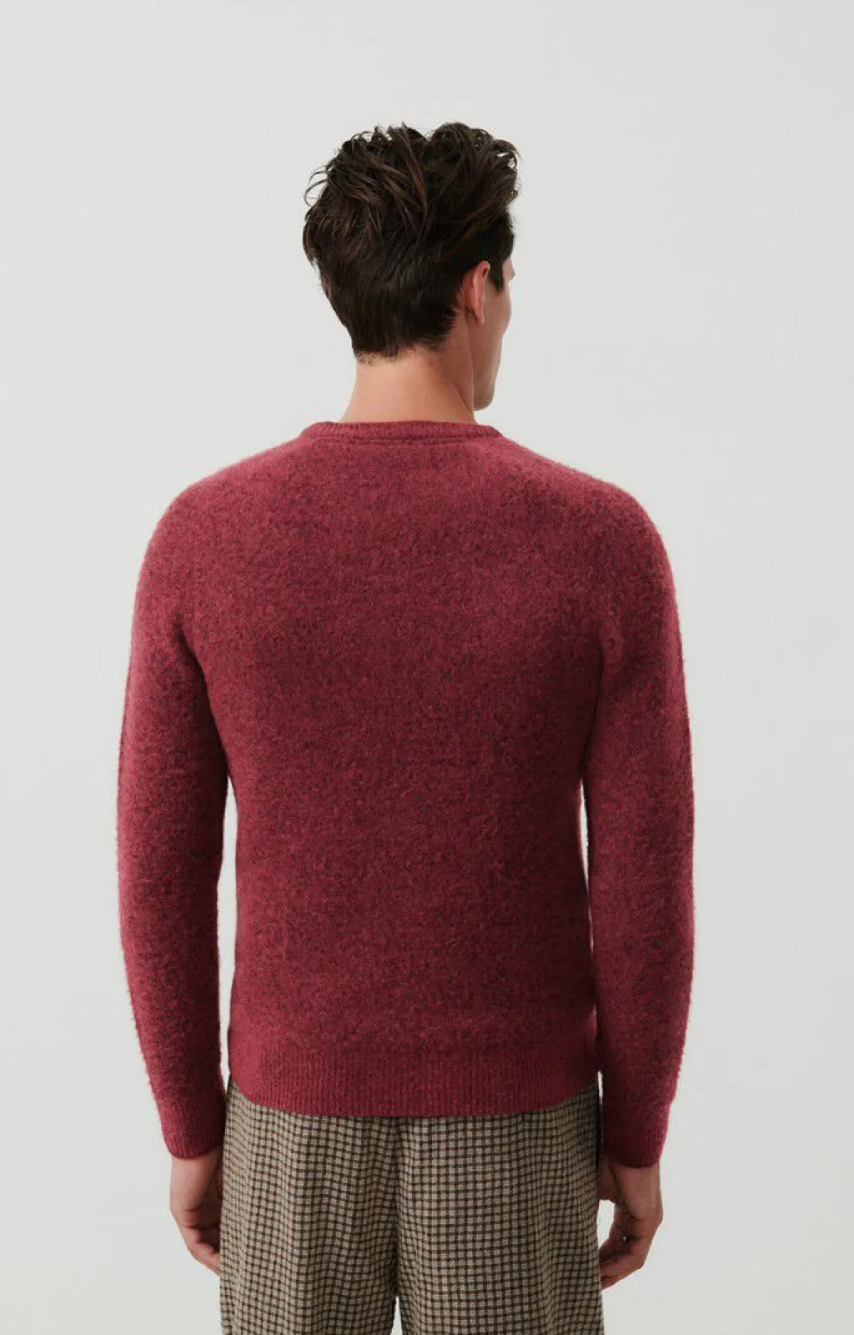 Herren American Vintage |Herrenpullover Dazington Sauerkirsche Multimeliert