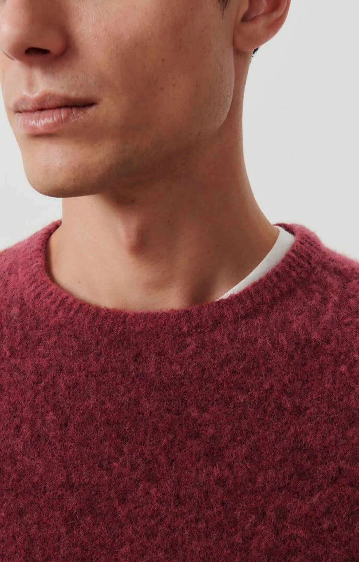 Herren American Vintage |Herrenpullover Dazington Sauerkirsche Multimeliert