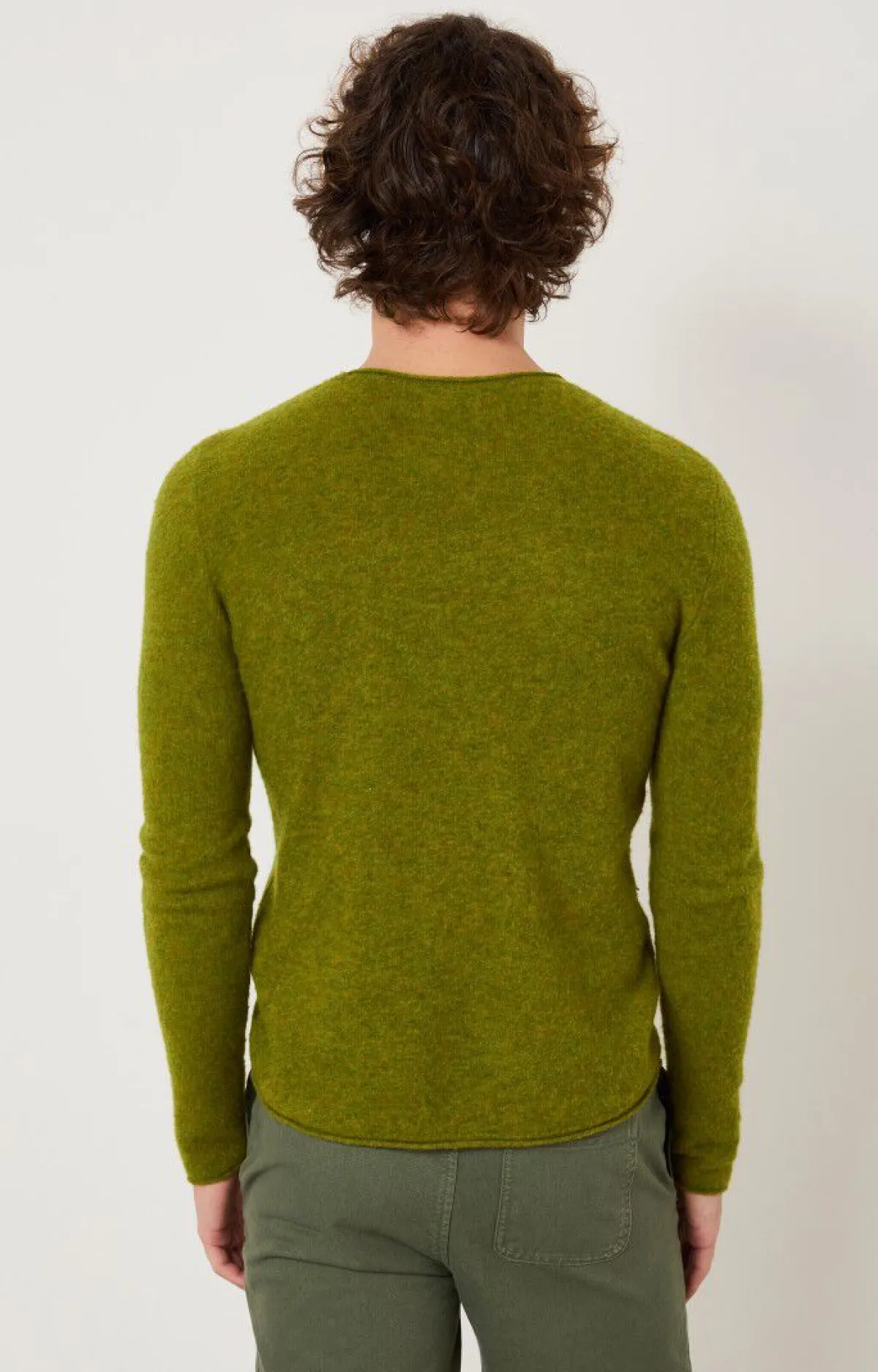 Herren American Vintage |Herrenpullover Ducksbay Sumpf Meliert