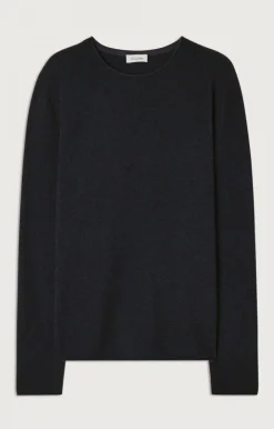 Herren American Vintage |Herrenpullover Ducksbay Navy Meliert Schwarz