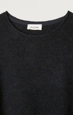 Herren American Vintage |Herrenpullover Ducksbay Navy Meliert Schwarz