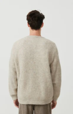 Herren American Vintage |Herrenpullover East Pulverschnee Meliert