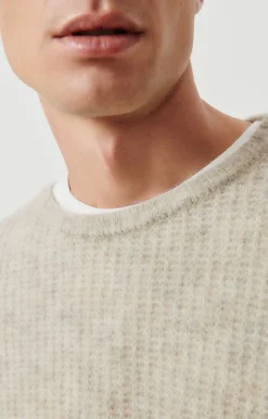 Herren American Vintage |Herrenpullover East Pulverschnee Meliert