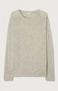 Herren American Vintage |Herrenpullover East Pulverschnee Meliert