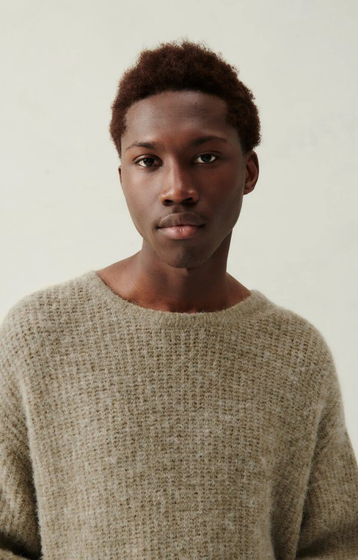 Herren American Vintage |Herrenpullover East Roggen Meliert