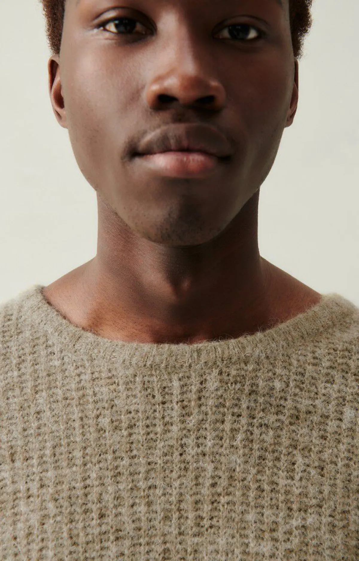 Herren American Vintage |Herrenpullover East Roggen Meliert