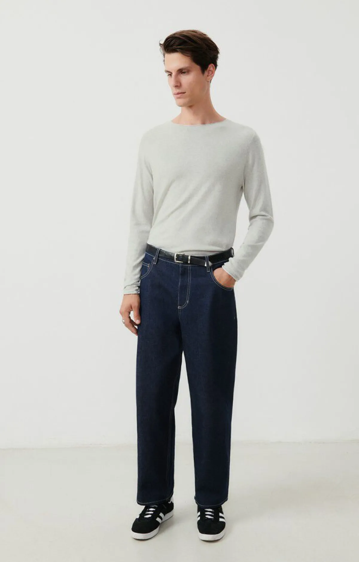 Herren American Vintage |Herrenpullover Marcel Vlies Meliert