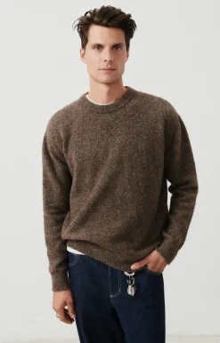 Herren American Vintage |Herrenpullover Pyatury Braun Multimeliert