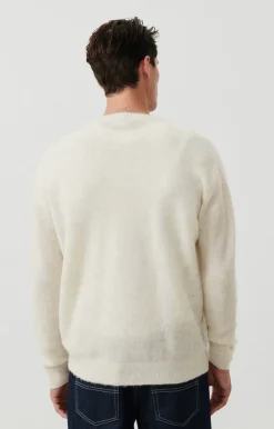 Herren American Vintage |Herrenpullover Razpark Ecru Multimeliert