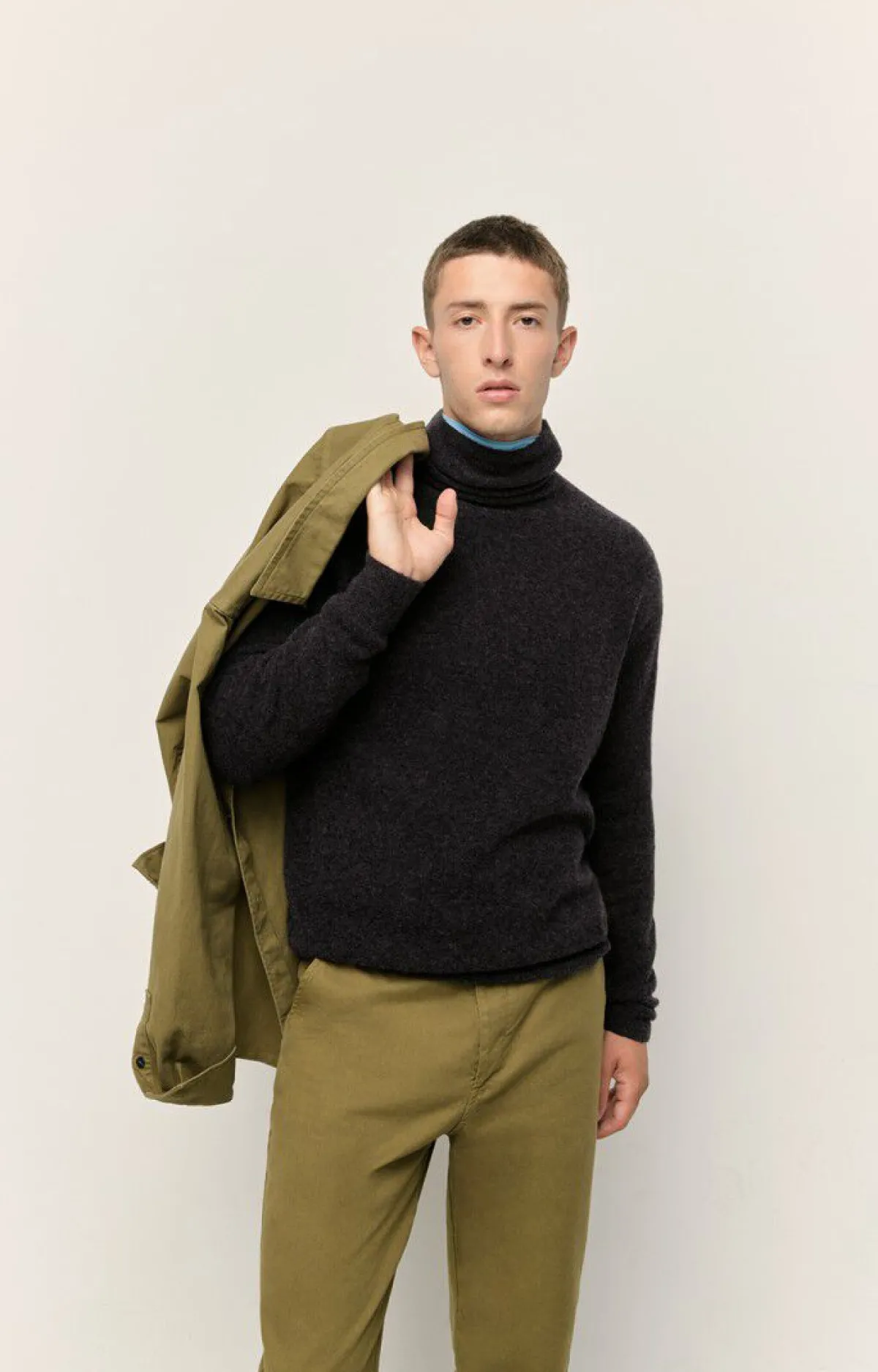 Herren American Vintage |Herrenpullover Razpark Fledermaus Meliert