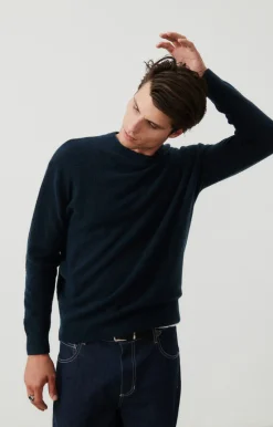 Herren American Vintage |Herrenpullover Razpark Abysse Meliert