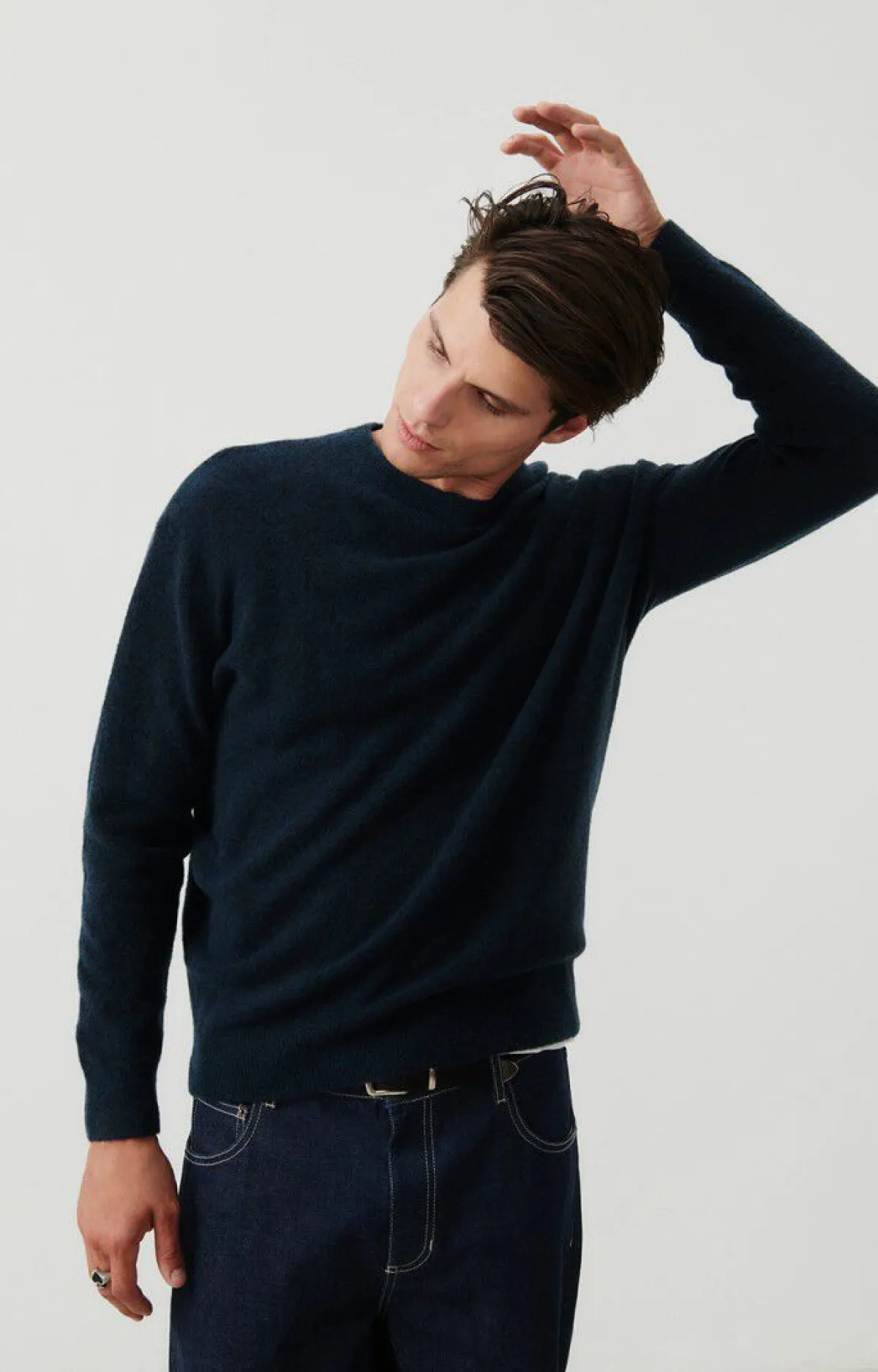 Herren American Vintage |Herrenpullover Razpark Abysse Meliert