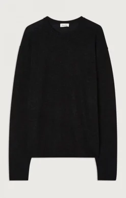 Herren American Vintage |Herrenpullover Zyrobow Holzkohle Meliert