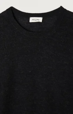 Herren American Vintage |Herrenpullover Zyrobow Holzkohle Meliert