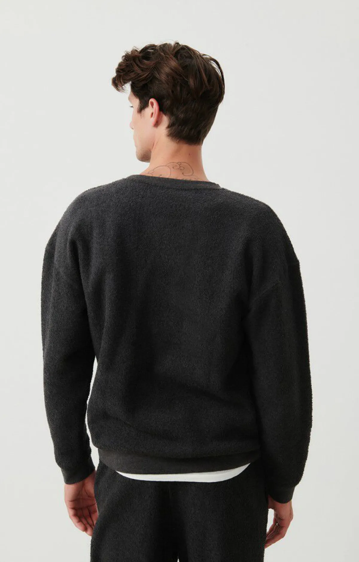 Herren American Vintage |Herrensweatshirt Bobypark Anthrazit Meliert