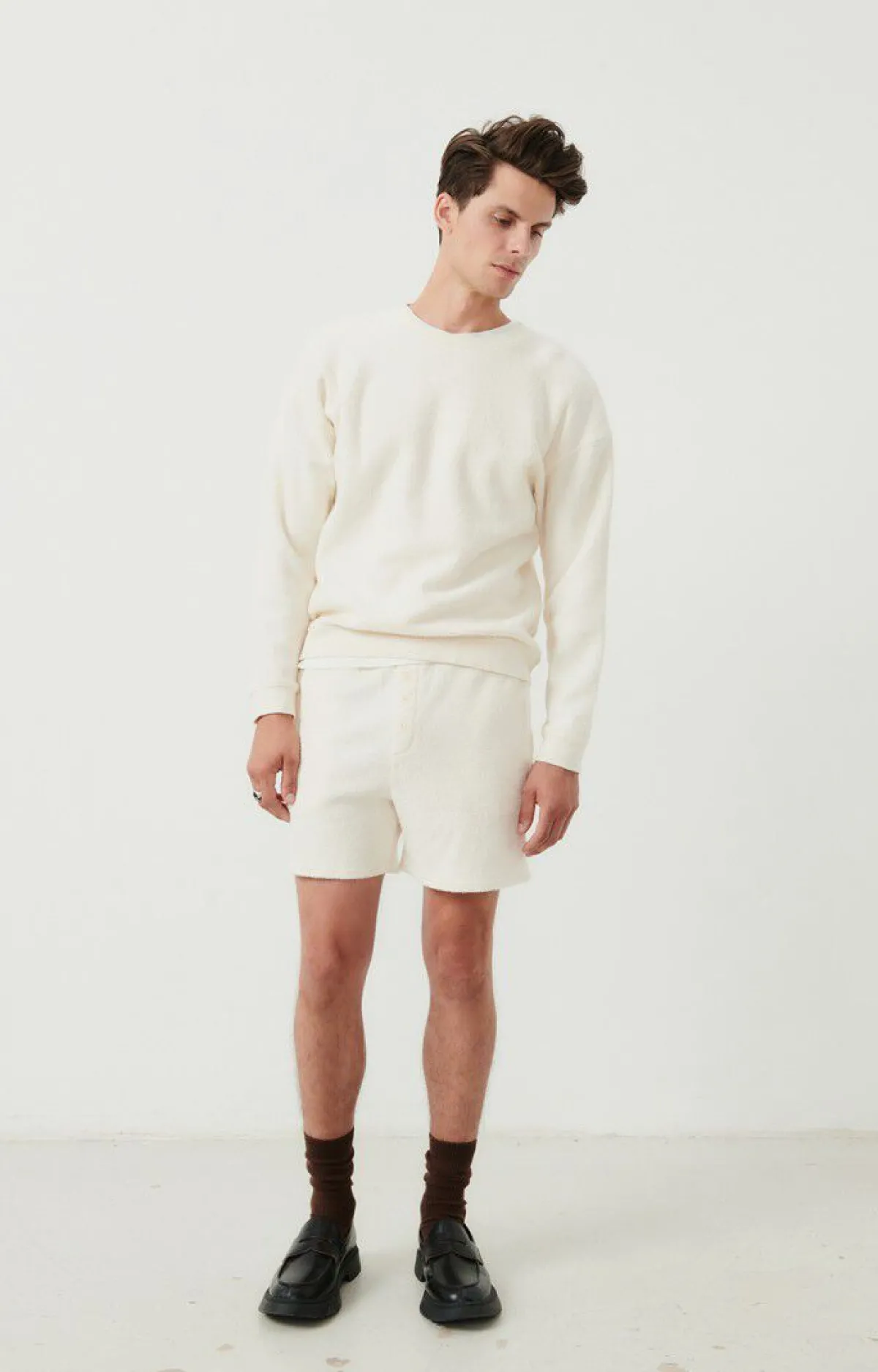 Herren American Vintage |Herrensweatshirt Bobypark Ecru