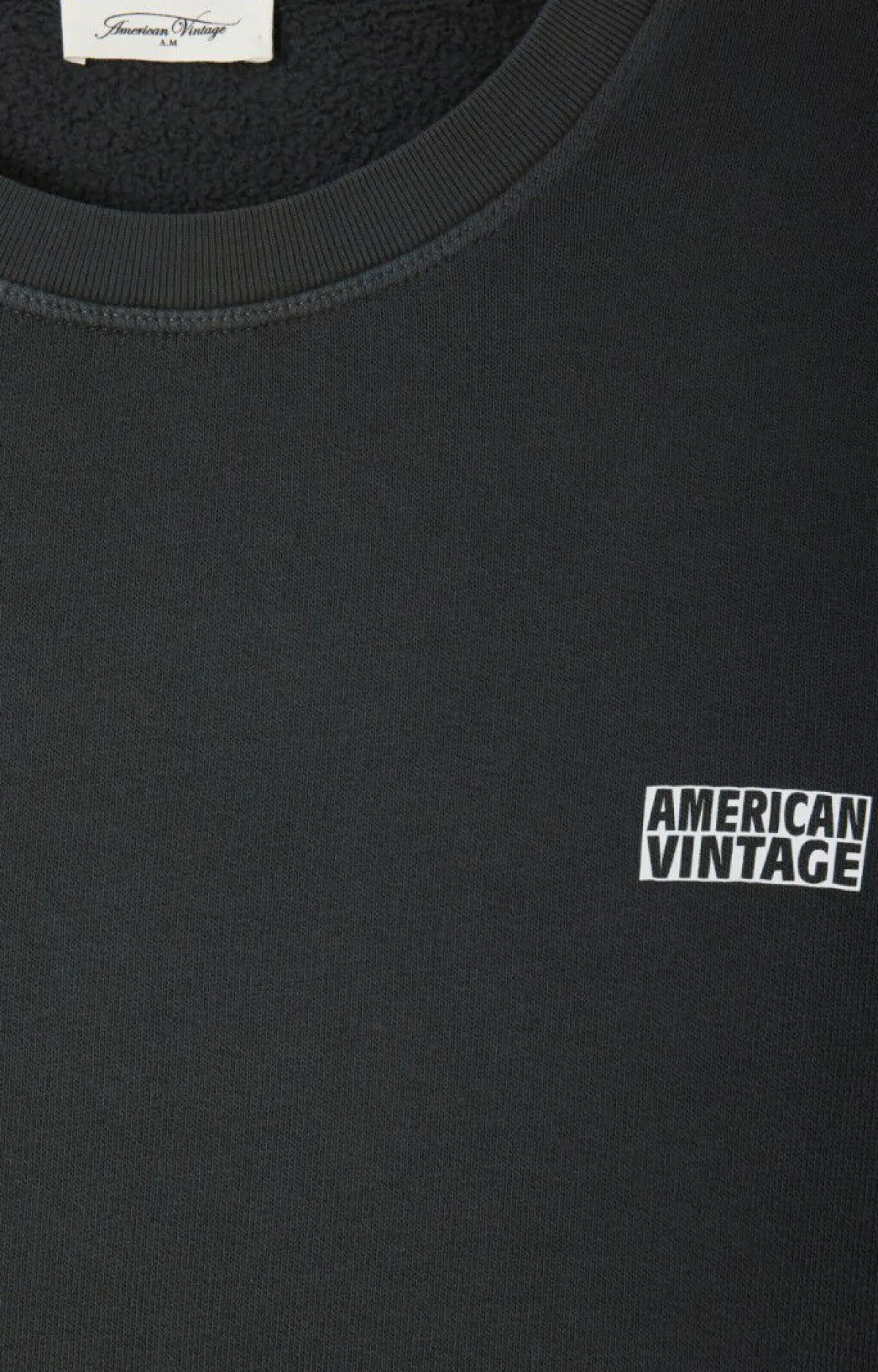 Herren American Vintage |Herrensweatshirt Izubird Kohlenstoff Vintage