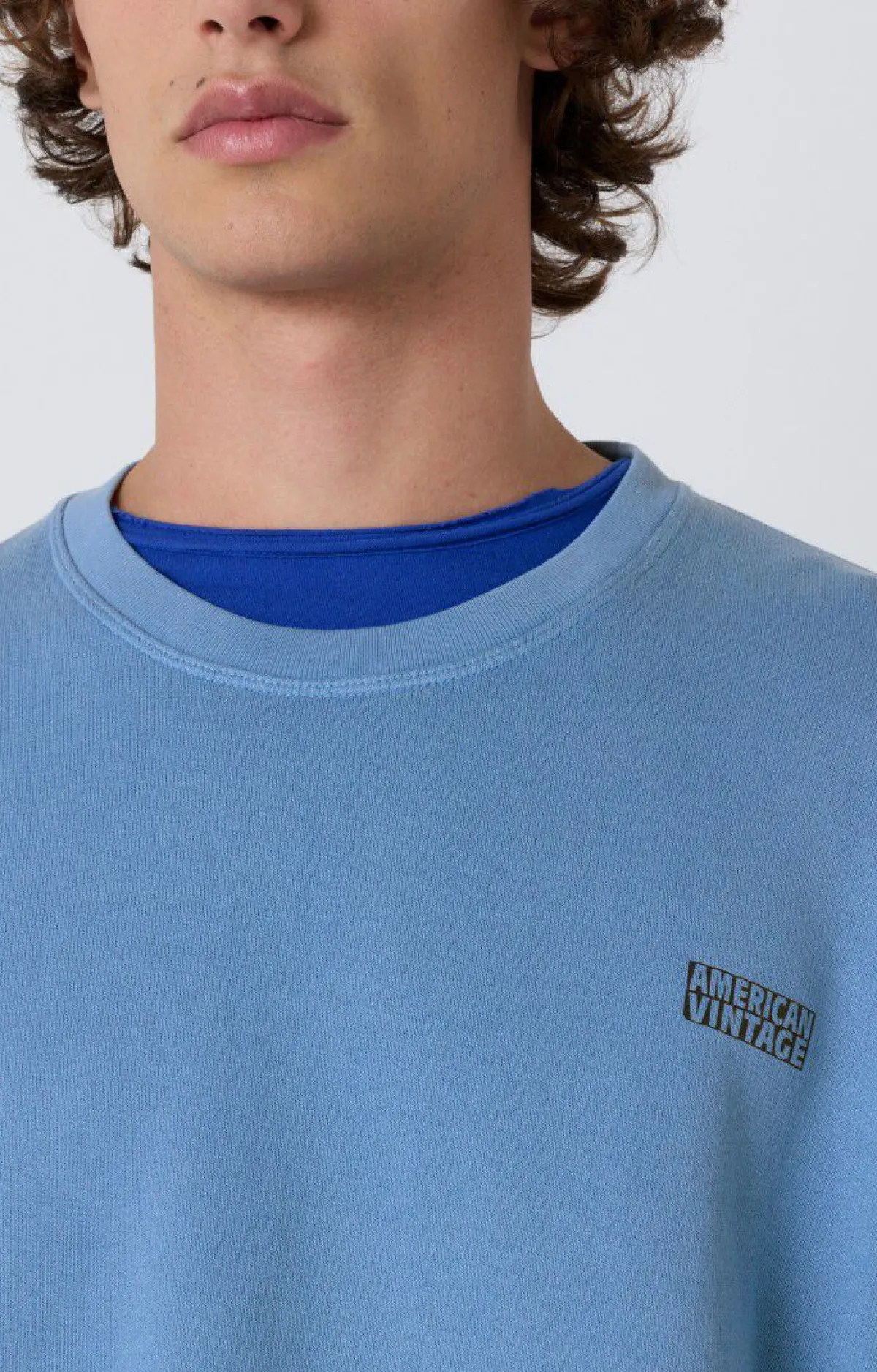 Herren American Vintage |Herrensweatshirt Izubird Baltisch Vintage