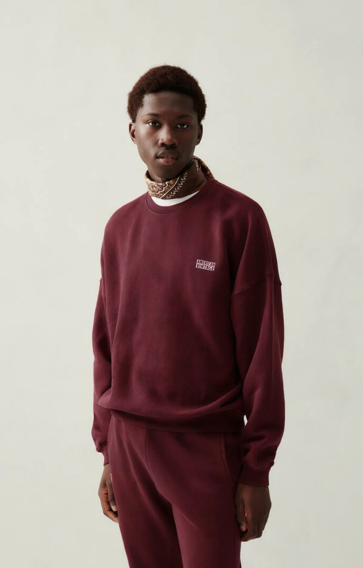 Herren American Vintage |Herrensweatshirt Izubird Huckleberry Vintage