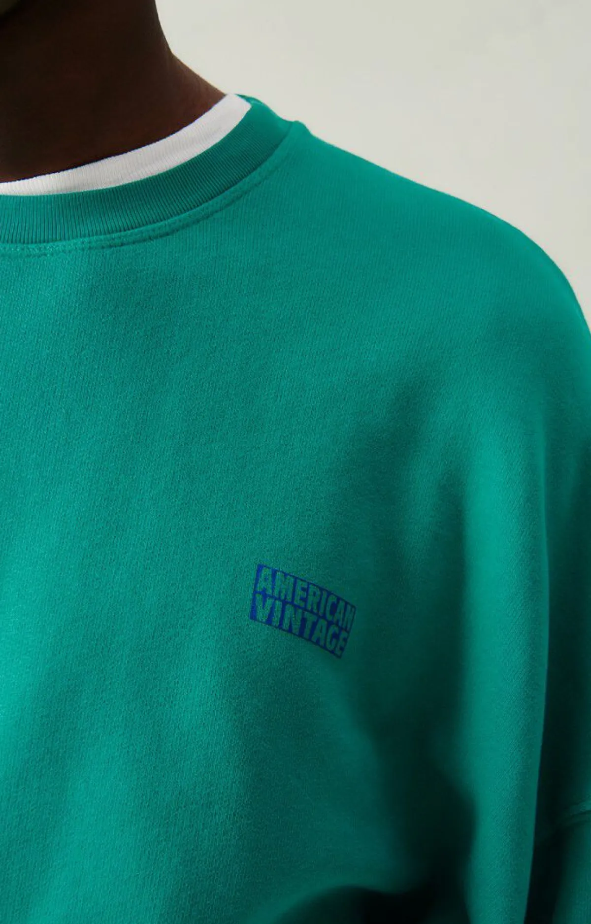 Herren American Vintage |Herrensweatshirt Izubird Diabolo Minze Vintage