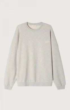 Herren American Vintage |Herrensweatshirt Kodytown Vlies Meliert